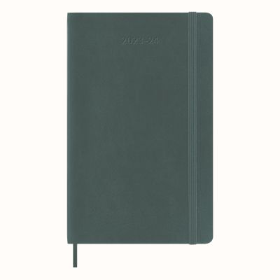 Moleskine 2024 18-Month Weekly Large Softcover Notebook: Forest Green