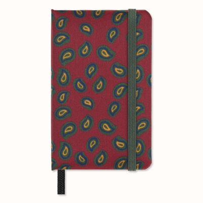 Moleskine Ltd. Ed. Professional Silk Extra Small Plain Hardcover Notebook in Box: Bordeaux