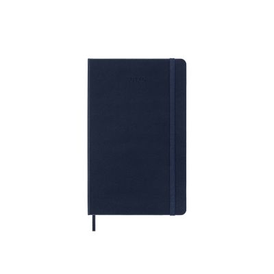 Moleskine 2025 12-Month Daily Large Hardcover Notebook: Sapphire Blue