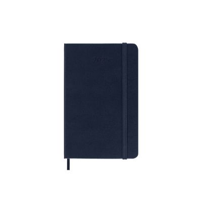 Moleskine 2025 12-Month Daily Pocket Hardcover Notebook: Sapphire Blue