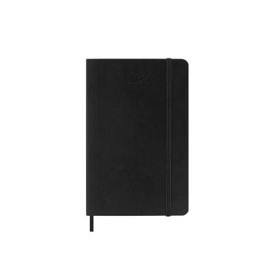 Moleskine 2025 12-Month Daily Pocket Softcover Notebook: Black