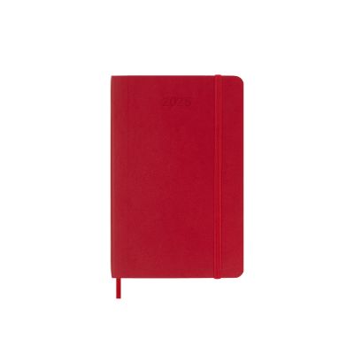 Moleskine 2025 12-Month Daily Pocket Softcover Notebook: Scarlet Red