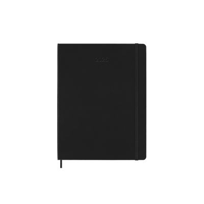 Moleskine 2025 PRO 12-Month Weekly Vertical XL Hardcover Notebook: Black