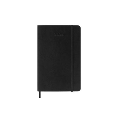 Moleskine 2025 12-Month Weekly Horizontal Pocket Softcover Notebook: Black