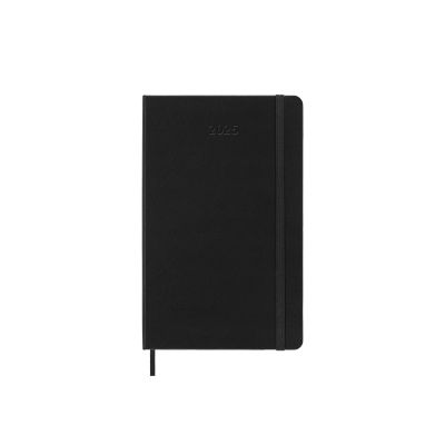 Moleskine 2025 12-Month Weekly Vertical Large Hardcover Notebook: Black