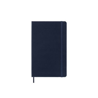 Moleskine 2025 18-Month Weekly Large Hardcover Notebook: Sapphire Blue