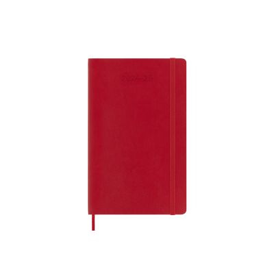 Moleskine 2025 18-Month Weekly Large Softcover Notebook: Scarlet Red