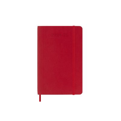 Moleskine 2025 18-Month Weekly Pocket Softcover Notebook: Scarlet Red