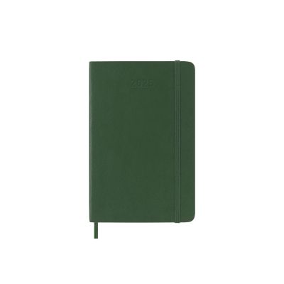 Moleskine 2025 12-Month Weekly Pocket Softcover Notebook: Myrtle Green