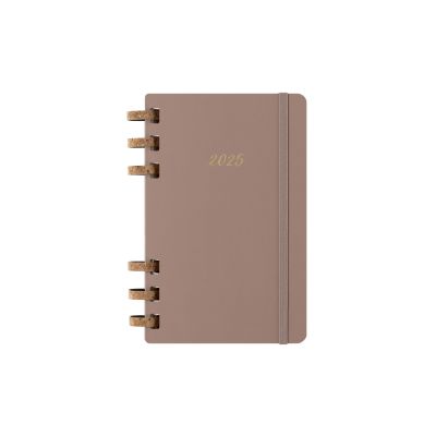 Moleskine 2025 12-Month Large Hardcover Spiral Planner: Almond