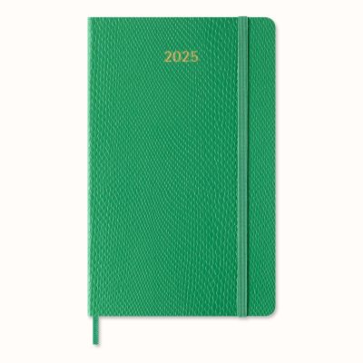 Moleskine Precious & Ethical 2025 12-Month Weekly Large Hardcover Notebook: Boa Green