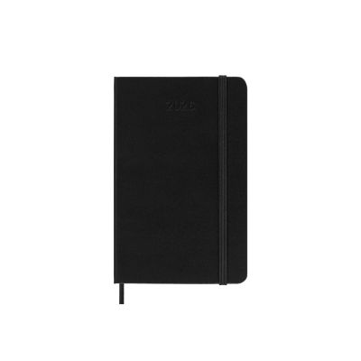 Moleskine 2026 12-Month Weekly Pocket Hardcover Notebook: Black