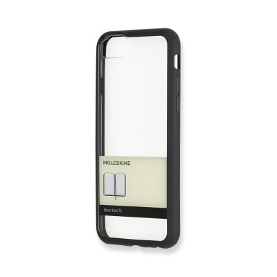 Moleskine Transparent Elastic Hard Case iPhone 7 Black