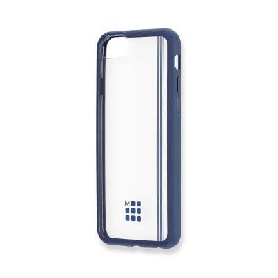 Moleskine Transparent Paperband Hard Case iPhone 7 Steel Blue