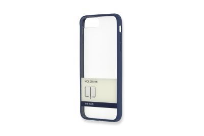 Moleskine Transparent Elastic Hard Case iPhone 7 Plus Steel Blue