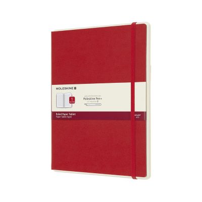 Moleskine Smart Writing Paper Tablet Red XL Ruled Hard