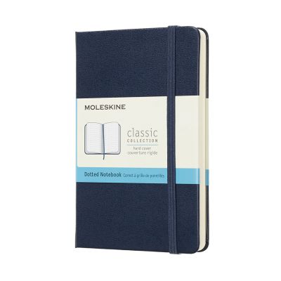 Moleskine Sapphire Blue Notebook Pocket Dotted Hard