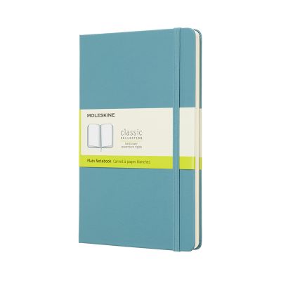 Moleskine Reef Blue Notebook Large Plain Hard