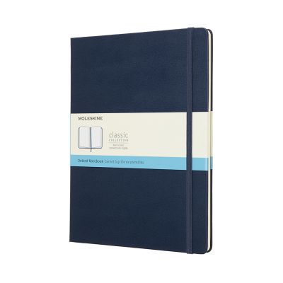 Moleskine Sapphire Blue Notebook Extra Large Dotted Hard