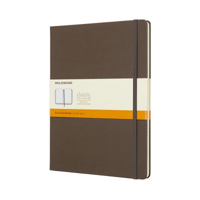 Moleskine Earth Brown Notebook Extra Large Ruled Hard