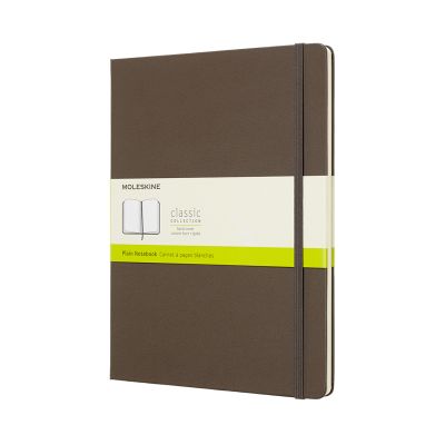 Moleskine Earth Brown Notebook Extra Large Plain Hard