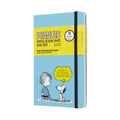 2019 Moleskine Peanuts Limited Edition Notebook Blue Large Weekly 18-month Diary