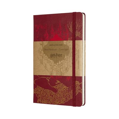 Limited Edition Notebook Harry Potter Large Ruled Map Red