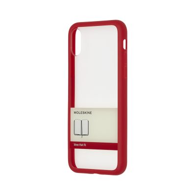 Moleskine Red TPU Band iPhone 10 Hard Case