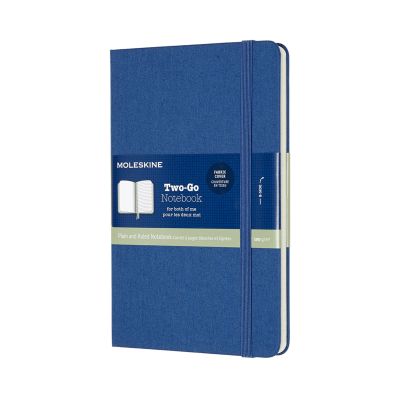 Two-Go Notebook Medium Ruled/Plain Lapis Blue