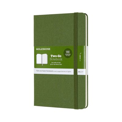 Two-Go Notebook Medium Ruled/Plain Grass Green