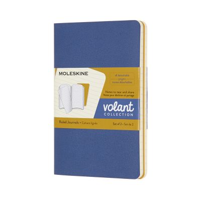 Volant Journals Pocket Ruled Forget.Blue Amber.Yellow