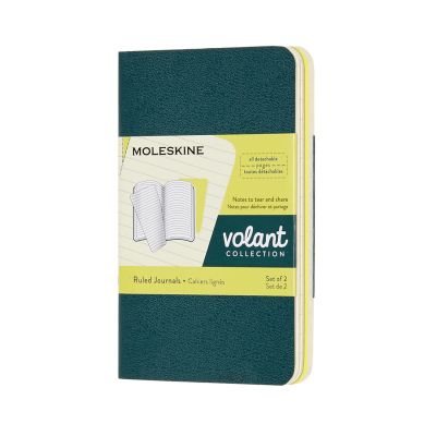 Volant Journals XS Ruled Pine.Green Lemon Yellow