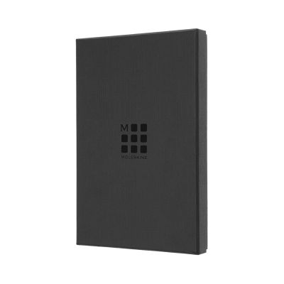 Moleskine Large Leather Ruled Notebook In Box: Black