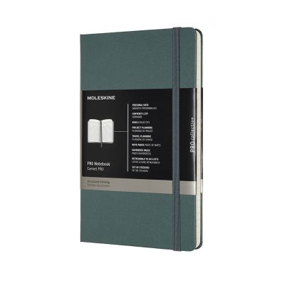 Pro Notebook Large Hard Forest Green