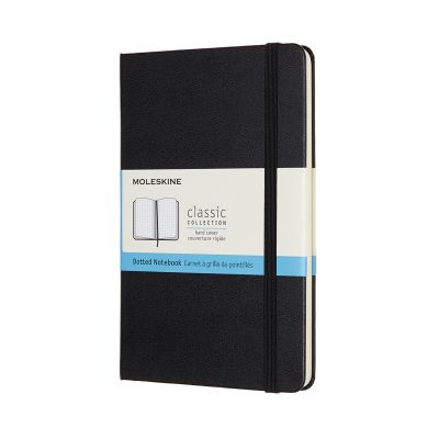 Moleskine Medium Dotted Hardcover Notebook: Black