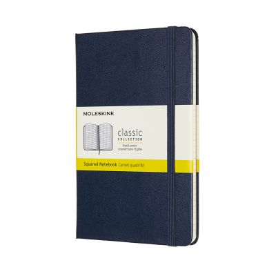 Moleskine Medium Squared Hardcover Notebook: Sapphire Blue