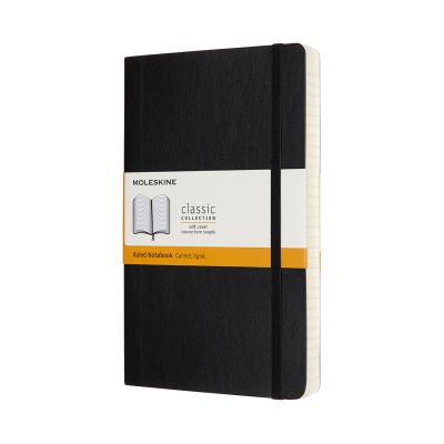 Moleskine Expanded Large Ruled Softcover Notebook: Black