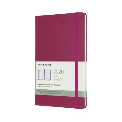 Moleskine 2020 12-month Large Weekly Hardcover Diary: Snappy Pink