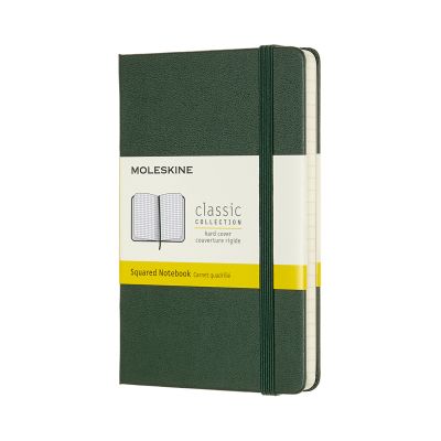 Moleskine Pocket Squared Hardcover Notebook: Myrtle Green