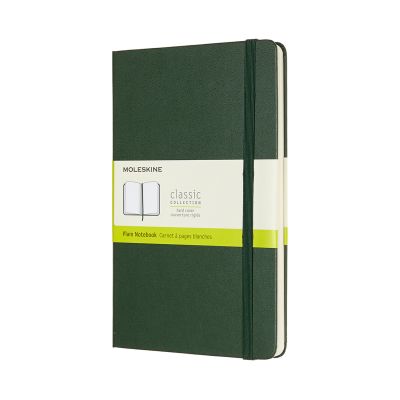 Moleskine Large Plain Hardcover Notebook: Myrtle Green