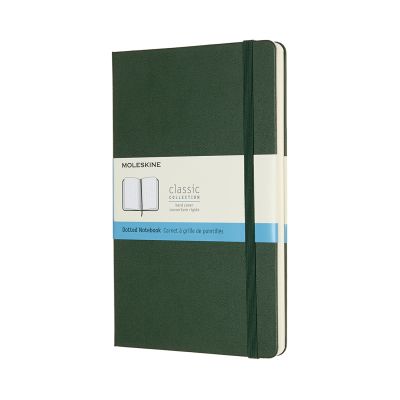 Moleskine Large Dotted Hardcover Notebook: Myrtle Green