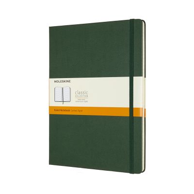 Moleskine Extra Large Ruled Hardcover Notebook: Myrtle Green