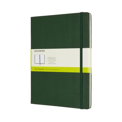 Moleskine Extra Large Plain Hardcover Notebook: Myrtle Green