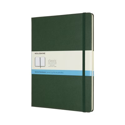 Moleskine Extra Large Dotted Hardcover Notebook: Myrtle Green