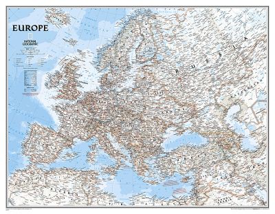 Europe Classic, enlarged &, laminated