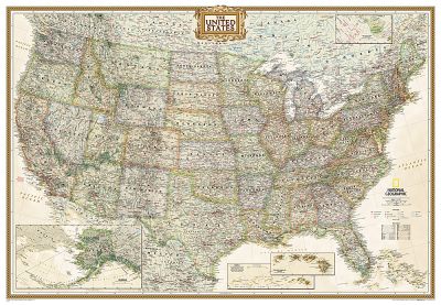 United States Executive, enlarged &, tubed