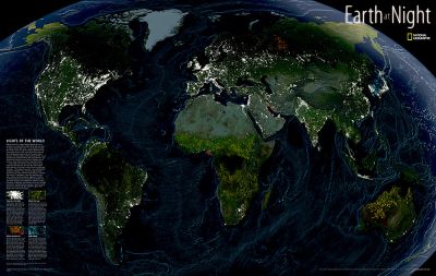 Earth at Night, tubed