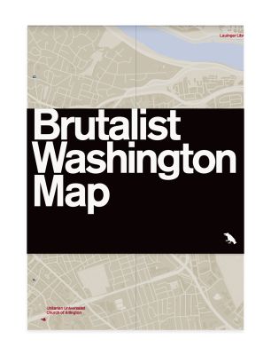 Brutalist Washington Map