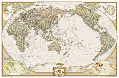 World Executive, Pacific Centered, enlarged & tubed