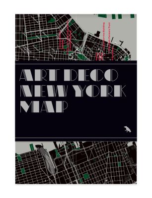 Art Deco New York Map